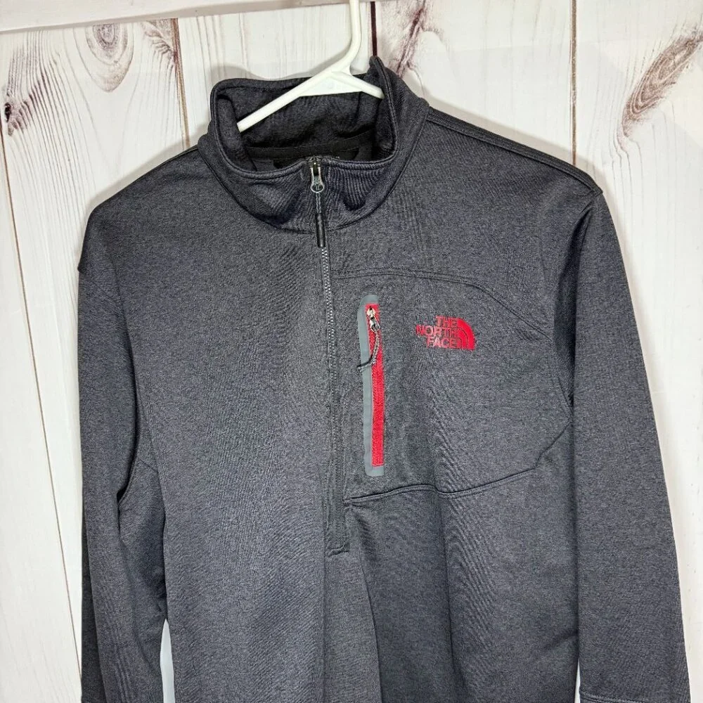 The North Face Canyonlands 1/2-Zip Fleece Pullover Men’s‎ Large Charcoal EUC